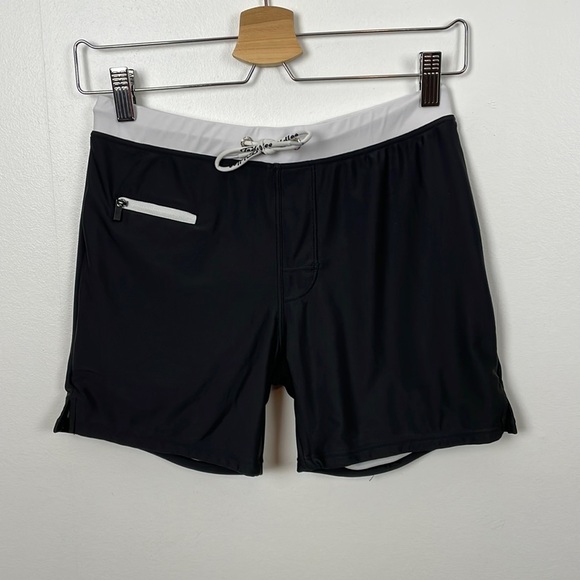 TADDLEE swimwear men size small swim shorts trunk square cut drawstring waist - Picture 2 of 7